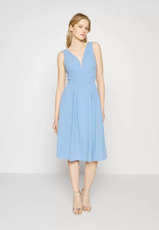 Wal G Addison V Neck Midi Dress – Jersey Dress . Excellent|Women Dress