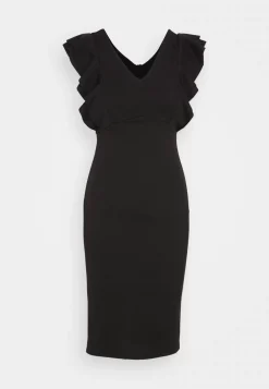 Wal G Alessia Frill Sleeve Midi Dress – Jersey Dress . Sale|Women Dress