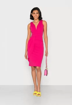 Wal G Ambra V Neck Midi Dress – Cocktail Dress / Party Dress . Popular|Women Dress