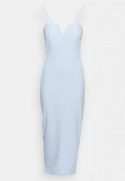 Wal G Anie V Neck Back Zip Midi Dress – Shift Dress . Excellent|Women Dress
