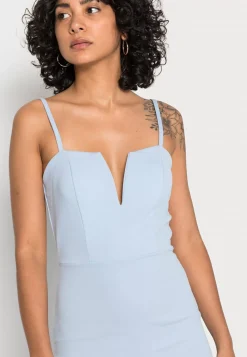 Wal G Anie V Neck Back Zip Midi Dress – Shift Dress . Excellent|Women Dress