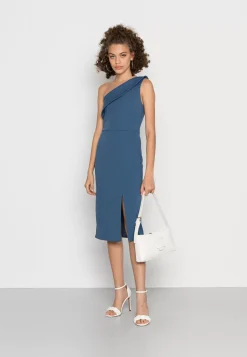 Wal G Dakota One Shoulder Frill Midi Dress – Cocktail Dress / Party Dress . Special|Women Dress