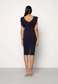Wal G Diana Ruffle Sleeve Midi Dress – Jersey Dress . Popular|Women Dress