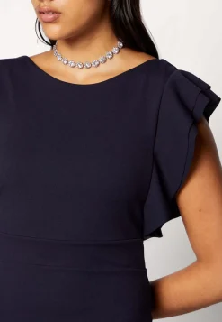 Wal G Diana Ruffle Sleeve Midi Dress – Jersey Dress . Popular|Women Dress