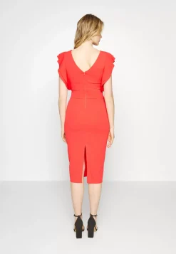 Wal G Diana Ruffle Sleeve Midi Dress – Jersey Dress . Top Sellers|Women Dress
