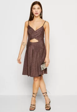 Wal G Exclusive Nye Glitter Mambo Skater – Jersey Dress . Official|Women Dress