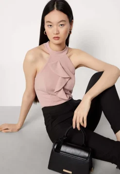 Wal G Fran Frill Bodysuit – Top . Discount Sale|Women Top