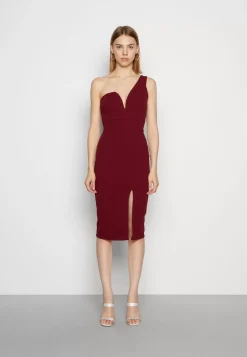 Wal G Gigi One Shoulder Midi Dress – Cocktail Dress / Party Dress . Crazy Deals|Women Dress