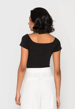 Wal G Hallieoff The Shoulder Body Suit – Basic T-Shirt . Crazy Deals|Women Top