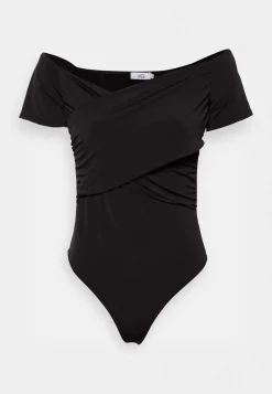 Wal G Hallieoff The Shoulder Body Suit – Basic T-Shirt . Crazy Deals|Women Top