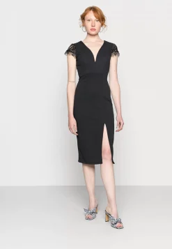 Wal G Harry Sleeve Midi Dress – Shift Dress . Tendy Style|Women Dress