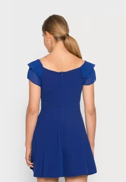 Wal G Idris Off The Shoulder Zip Front Skater Dress – Cocktail Dress / Party Dress . Cheap|Women Dress
