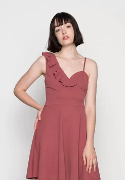 Wal G Jolene Asymmetric Skater Dress – Jersey Dress . Closeout Sale|Women Dress