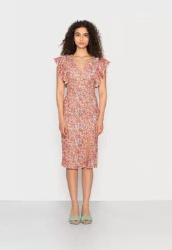 Wal G Jules Frill Sleeve Midi Dress – Jersey Dress . Online Sales|Women Dress