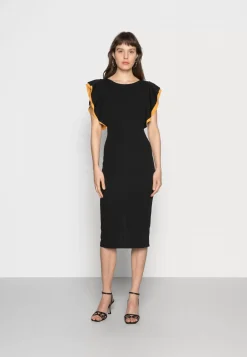 Wal G Kelly Ruffle Sleeve Midi Dress – Cocktail Dress / Party Dress . Special|Women Dress