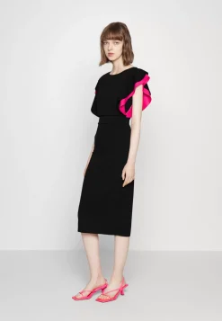 Wal G Kelly Ruffle Sleeve Midi Dress – Cocktail Dress / Party Dress . Excellent|Women Dress