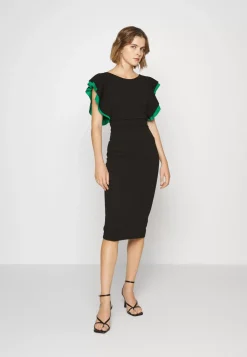Wal G Kelly Ruffle Sleeve Midi Dress – Cocktail Dress / Party Dress . Sale|Women Dress
