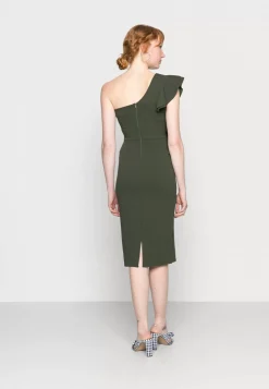 Wal G Kira One Shoulder Ruffle Midi Dress – Shift Dress . Online Sales|Women Dress