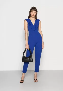 Wal G Leah Ruffle V Neck Jumpsuit – Jumpsuit . Discount Online|Women Jumpsuit