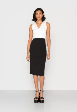 Wal G Lova V Neck Bow Midi Dress – Cocktail Dress / Party Dress . Hot Selling|Women Dress