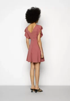 Wal G Lucia V Neck Frill Sleeve Skater Dress – Cocktail Dress / Party Dress . Top Sellers|Women Dress