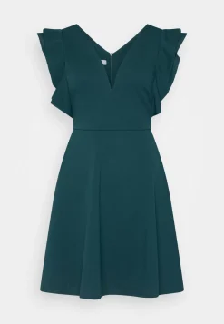 Wal G Lucia V Neck Frill Sleeve Skater Dress – Cocktail Dress / Party Dress . Online Sales|Women Dress