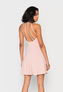 Wal G Maja Halter Neck Strappy Back Skater Dress – Cocktail Dress / Party Dress . Crazy Deals|Women Dress