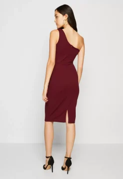 Wal G Marge One Shoulder Midi – Jersey Dress . Closeout Sale|Women Dress