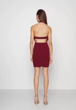 Wal G Olive Backless Mini Dress – Cocktail Dress / Party Dress . Cheap|Women Dress