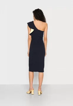 Wal G One Shoulder Ruffle Midi Dress – Jersey Dress . Free Delivery|Women Dress