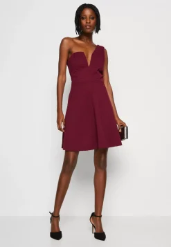 Wal G One Shoulder Skater Dress – Jersey Dress . Tendy Style|Women Dress