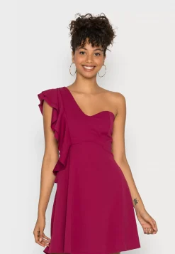 Wal G One Shoulder Skater Dress – Jersey Dress . Online Sales|Women Dress