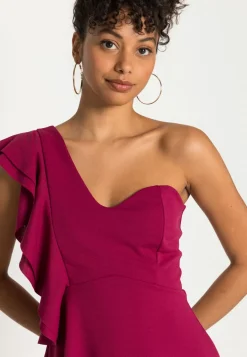 Wal G One Shoulder Skater Dress – Jersey Dress . Online Sales|Women Dress