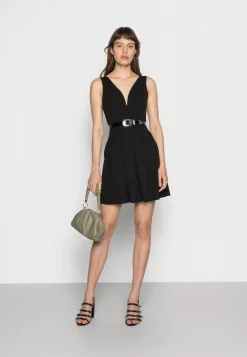 Wal G Pleated Fit And Flare – Cocktail Dress / Party Dress . Discount Online|Women Dress