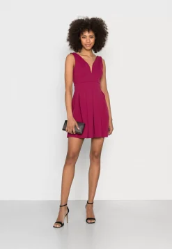 Wal G Pleated Fit And Flare – Cocktail Dress / Party Dress . Online Sales|Women Dress
