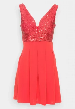 Wal G Pleated Sequin Skater Dress – Cocktail Dress / Party Dress . Sale|Women Dress