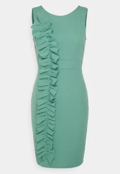 Wal G Rosa Frill Midi Dress – Jersey Dress . Cheap|Women Dress