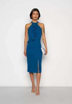 Wal G Sasha Frill Neck Midi Dress – Jersey Dress . Sale|Women Dress