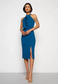 Wal G Sasha Frill Neck Midi Dress – Jersey Dress . Sale|Women Dress