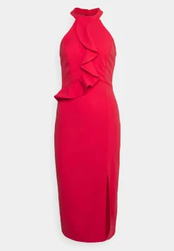 Wal G Sasha Frill Neck Midi Dress – Jersey Dress . Discount Online|Women Dress