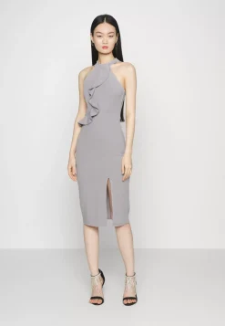 Wal G Sasha Frill Neck Midi Dress – Jersey Dress . Discount Online|Women Dress