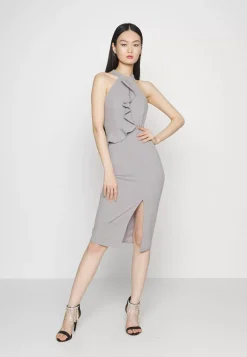 Wal G Sasha Frill Neck Midi Dress – Jersey Dress . Discount Online|Women Dress