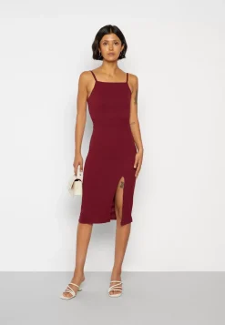 Wal G Strappy Square Neck Midi Dress – Shift Dress . Discount Online|Women Dress