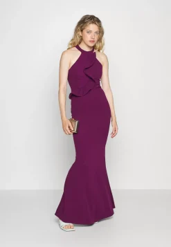 Wal G Tilly Ruffle Halter Neck Maxi Dress – Jersey Dress . Online Sales|Women Dress