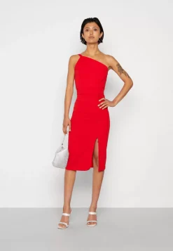 Wal G Tom One Shoulder Midi – Cocktail Dress / Party Dress . Cheap|Women Dress