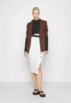 Wal G Tortoise Button Skirt – Pencil Skirt . Crazy Deals|Women Skirt