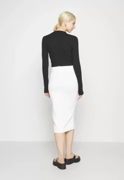 Wal G Tortoise Button Skirt – Pencil Skirt . Crazy Deals|Women Skirt