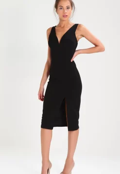 Wal G V Neck Midi – Jersey Dress . Online Sales|Women Dress