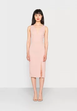 Wal G V Neck Midi – Jersey Dress . Closeout Sale|Women Dress