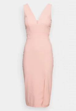 Wal G V Neck Midi – Jersey Dress . Closeout Sale|Women Dress
